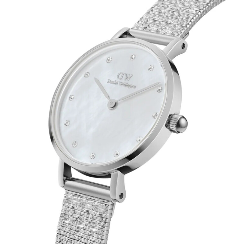 Orologio Daniel Wellington - Petite Lumine Pressed Piano - Silver/White 28mm - Ref.DW00100592 - immagine 2