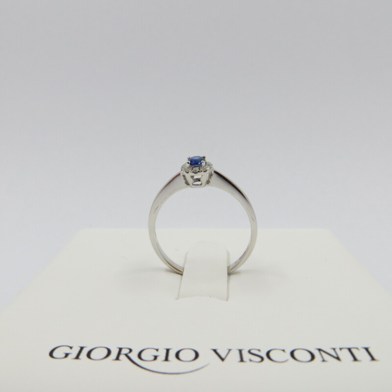 Anello GIORGIO VISCONTI - Oro, Diamanti e Zaffiro - Ref.ABX15812Z - immagine 6