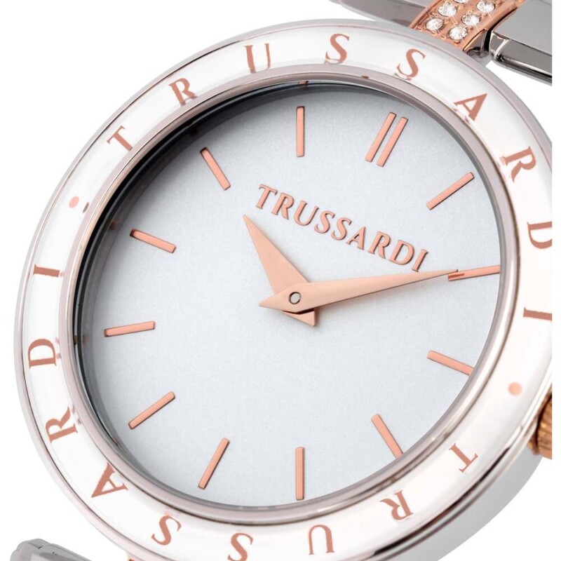 Orologio TRUSSARDI T-Shiny Silver/Rosegold e Bracciale - Ref. R2453145507 - immagine 5