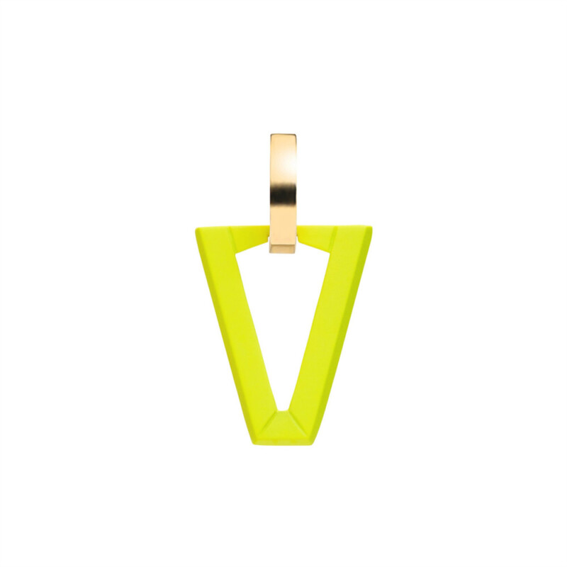 Mono Orecchino VALENTINA FERRAGNI - Uali Fluo Lime - Ref. DVF-OR-BA8