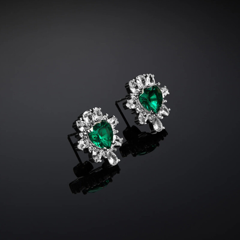 Orecchini Chiara Ferragni Cuore Emerald - Ref. J19AWJ17